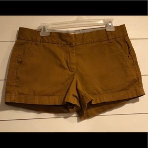 J. Crew Size 8 Tan Khaki Chino Shorts
